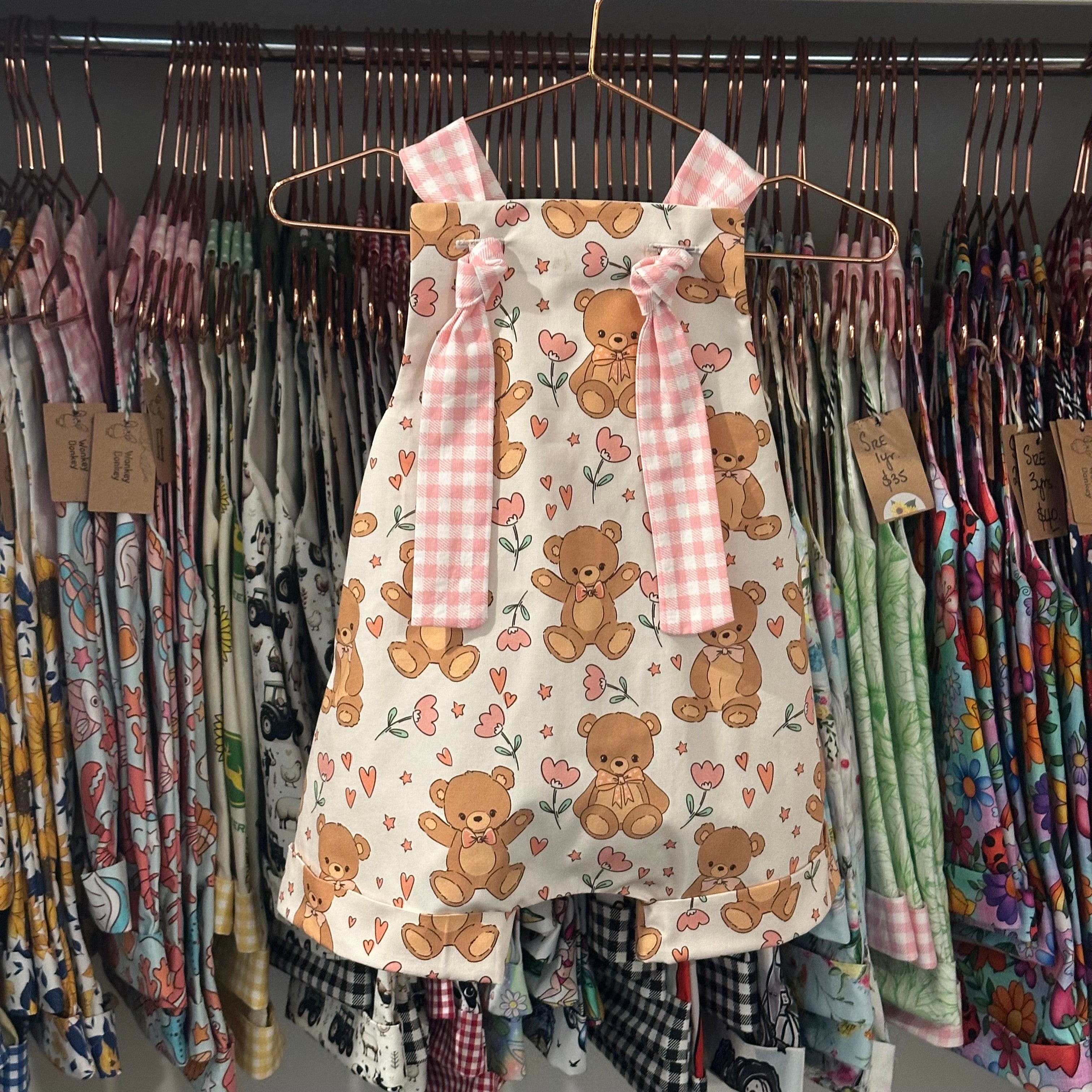 Teddy Bear Handmade Overalls | Adventure Collection