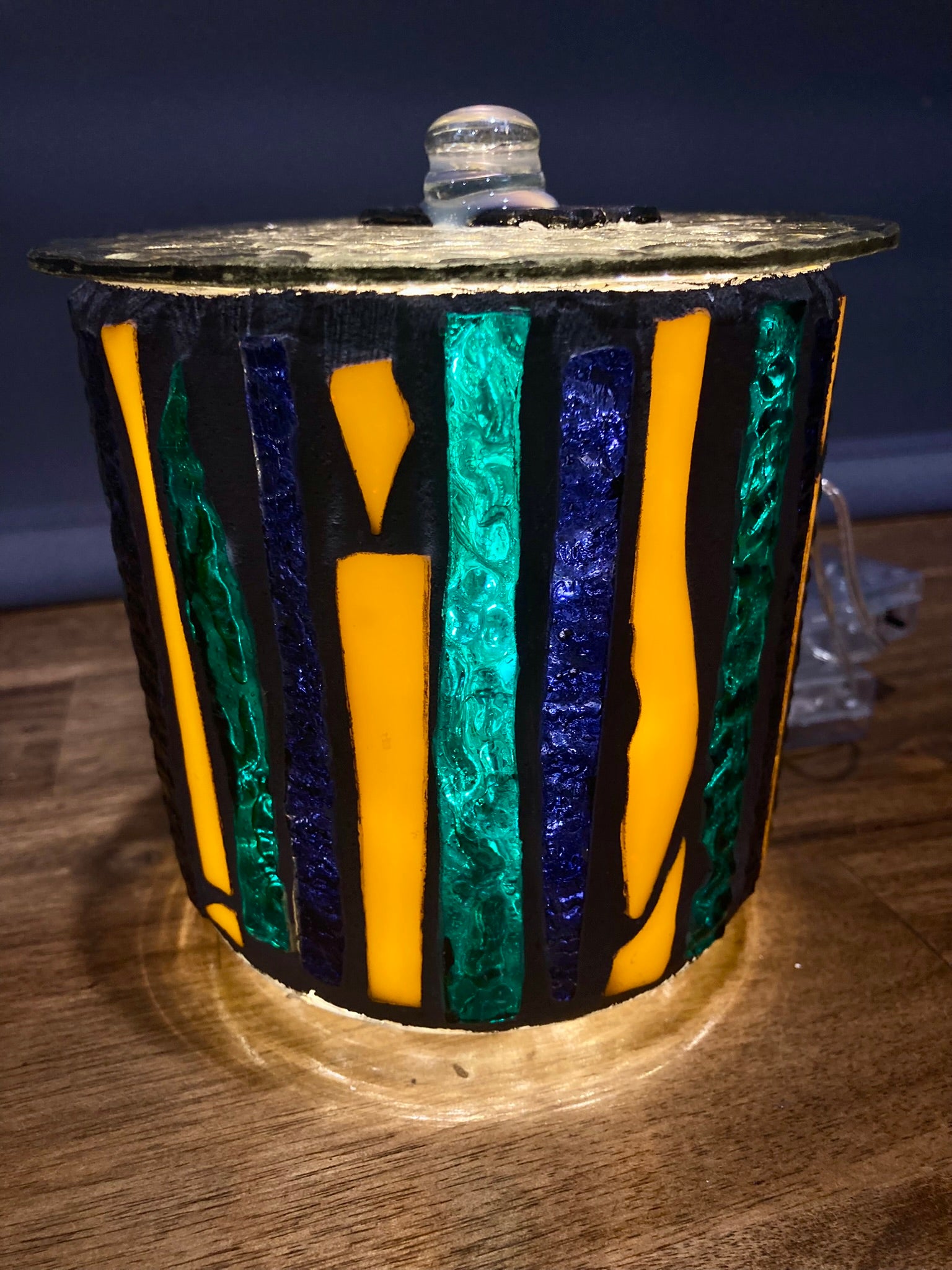 Mini Hand-Cut Glass Illumination Art #11