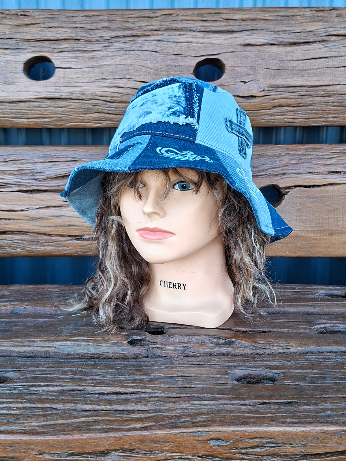 Unique, 'Lee Cooper', Gender Neutral, Recycled, Reversible Denim Bucket Hat