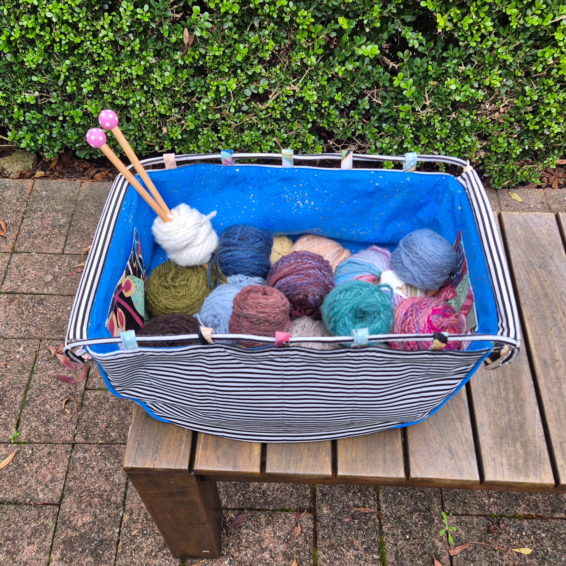 Large Knitting Project Bag – Convertible Tote