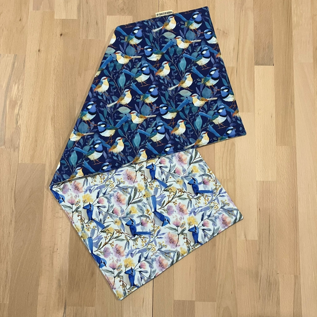 handmade Australia reversible - blue wren