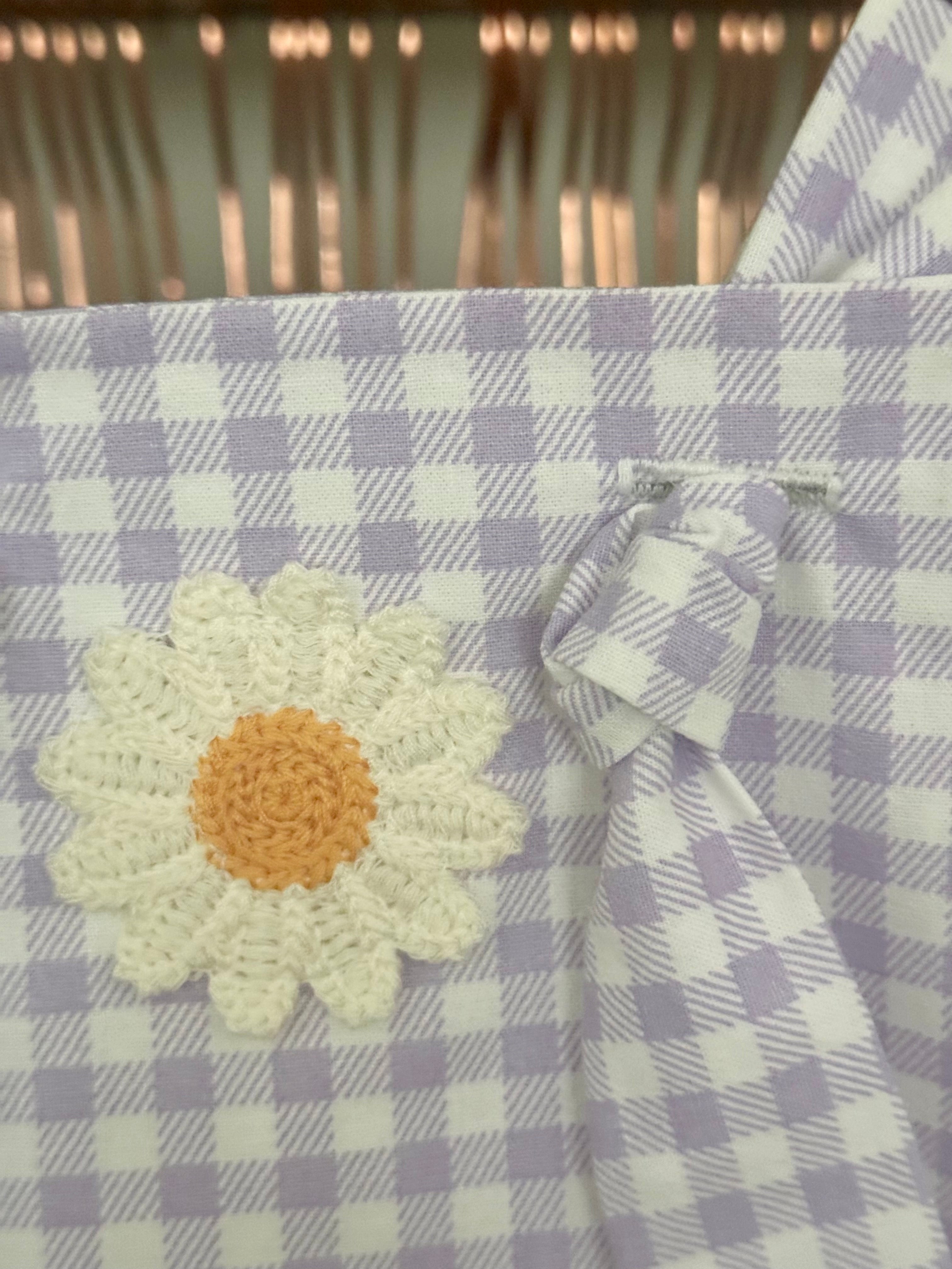 Lilac Gingham Handmade Overalls| Gingham Collection