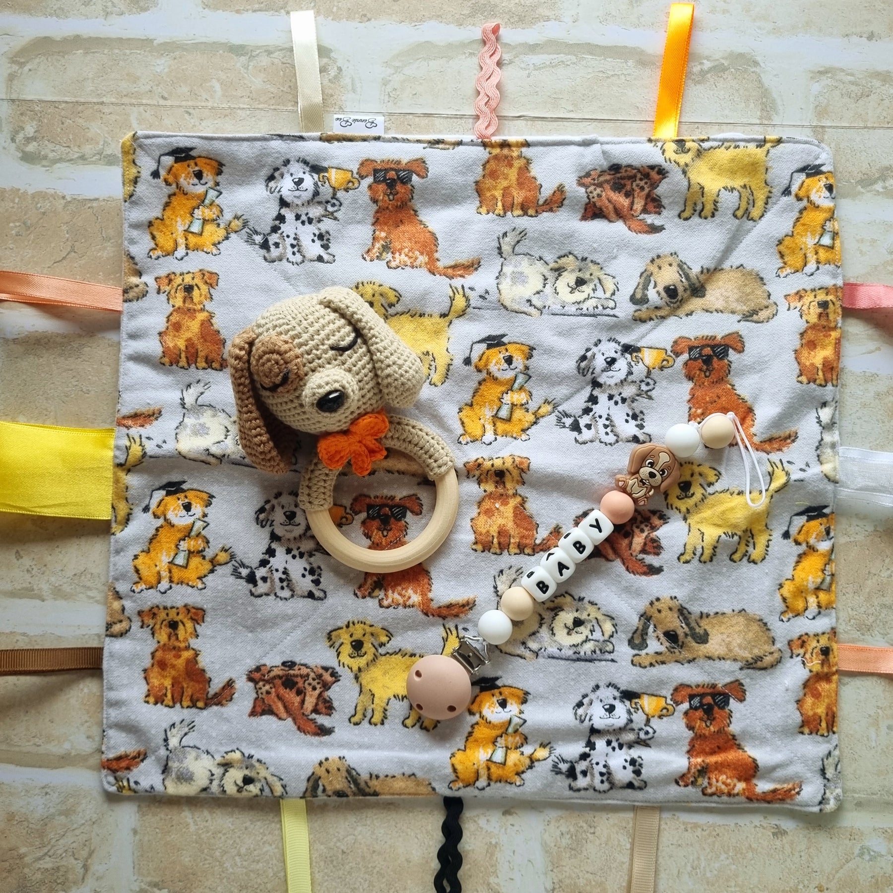 Baby Shower Gift Set | Puppy Themed | 3 COLOURS | Handcrafted - BB02
