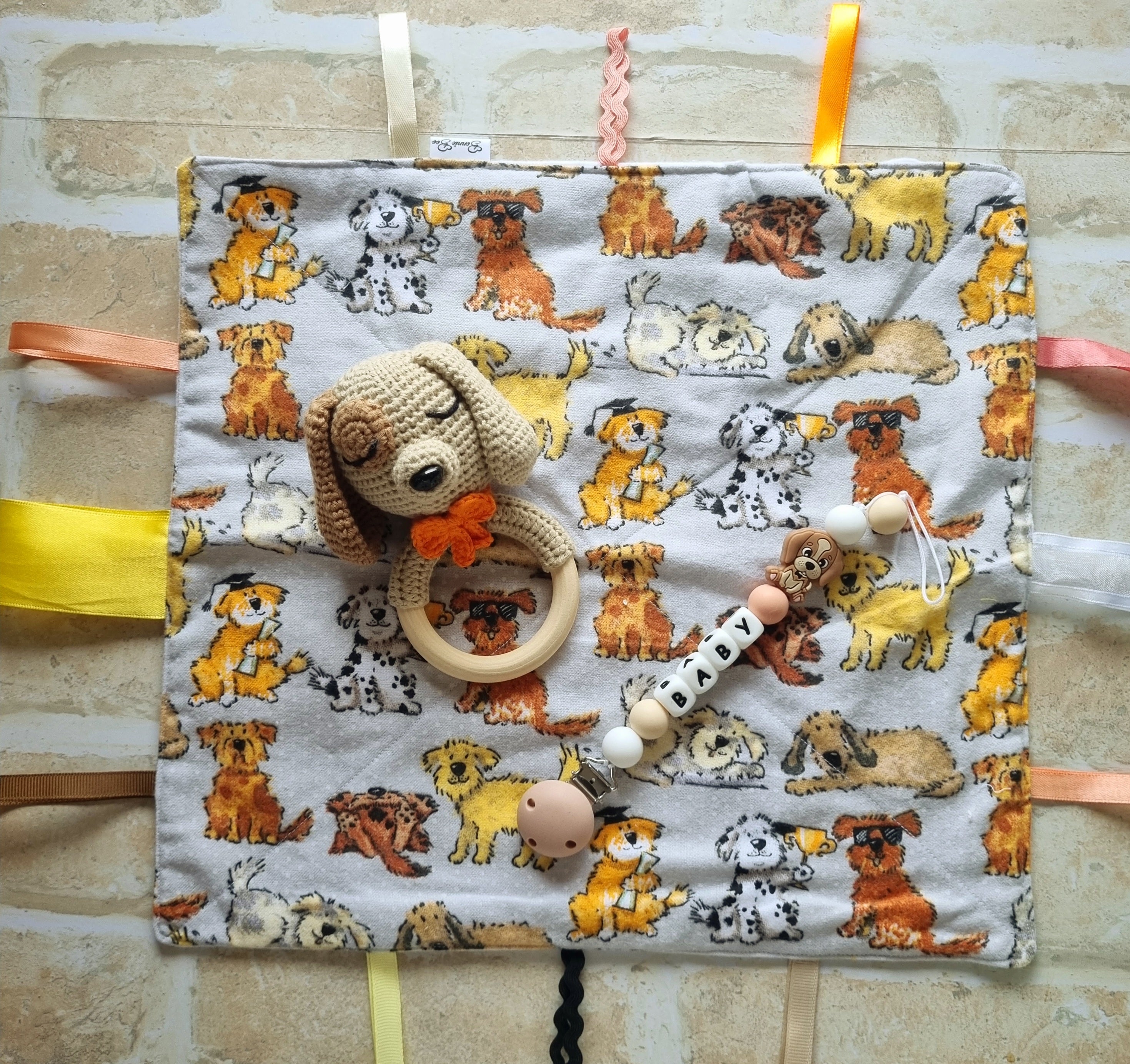 Baby Shower Gift Set | Puppy Themed | 3 COLOURS | Handcrafted - BB02