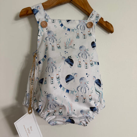 Under the sea baby romper