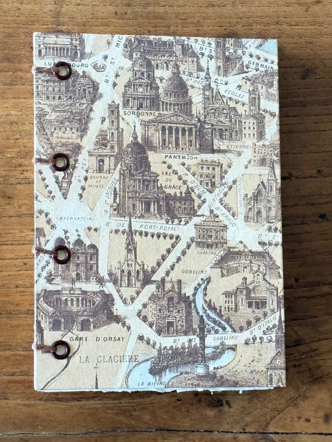 Mini Watercolour Sketchbook, Lay Flat Travel Size with Paris Cover