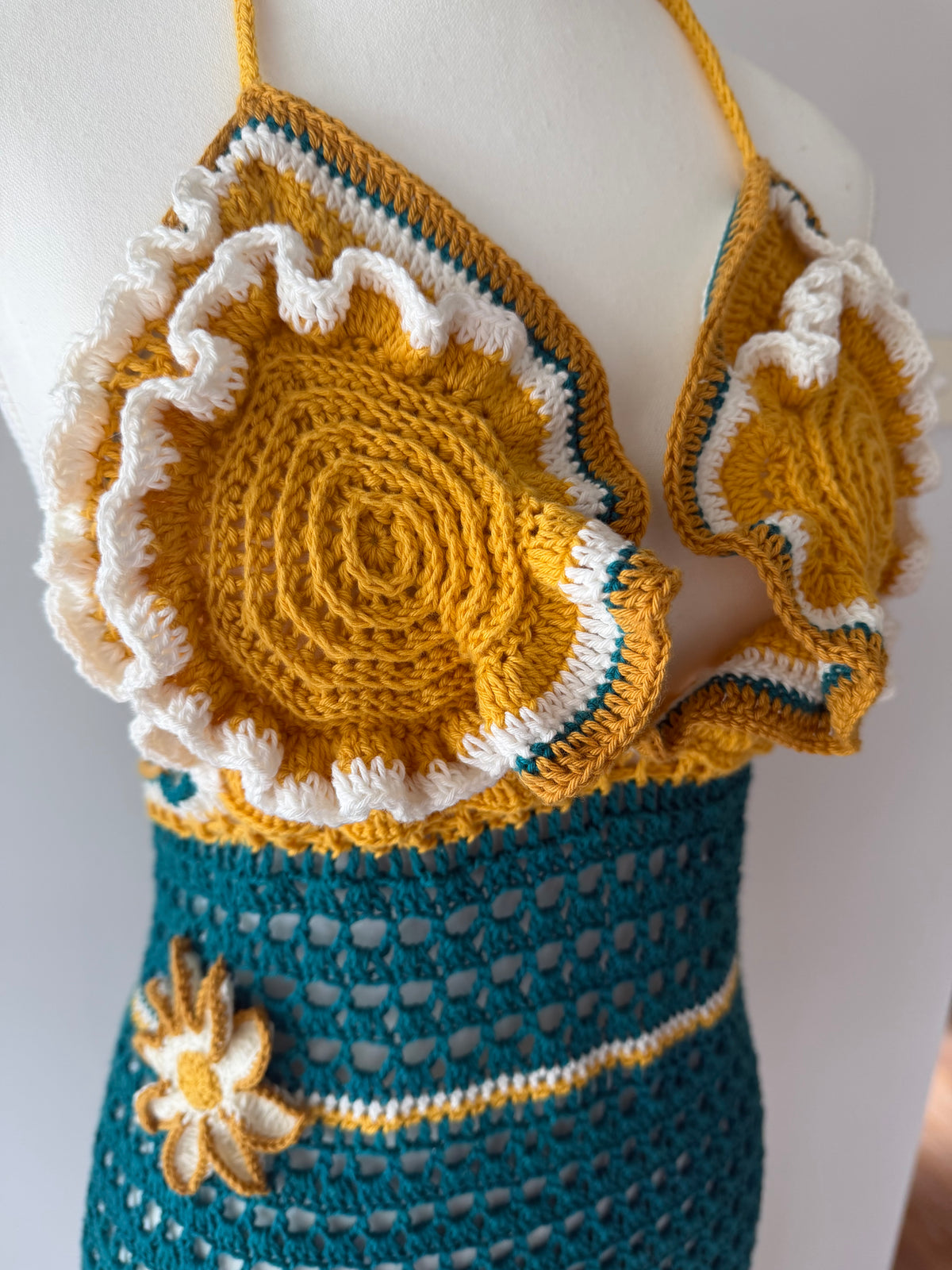 Halterneck Crochet Dress