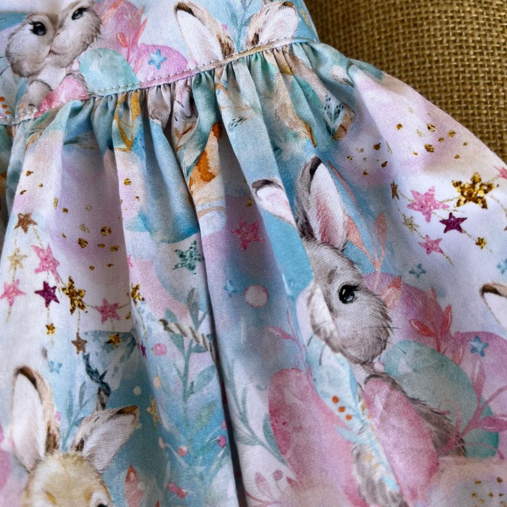 Handmade Pinafore Dress | Bunnies | Sizes 2,4 and 5