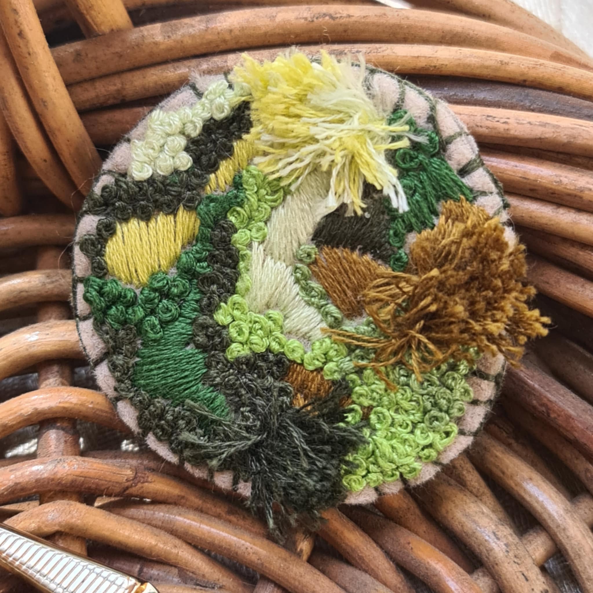 Mossy Brooch