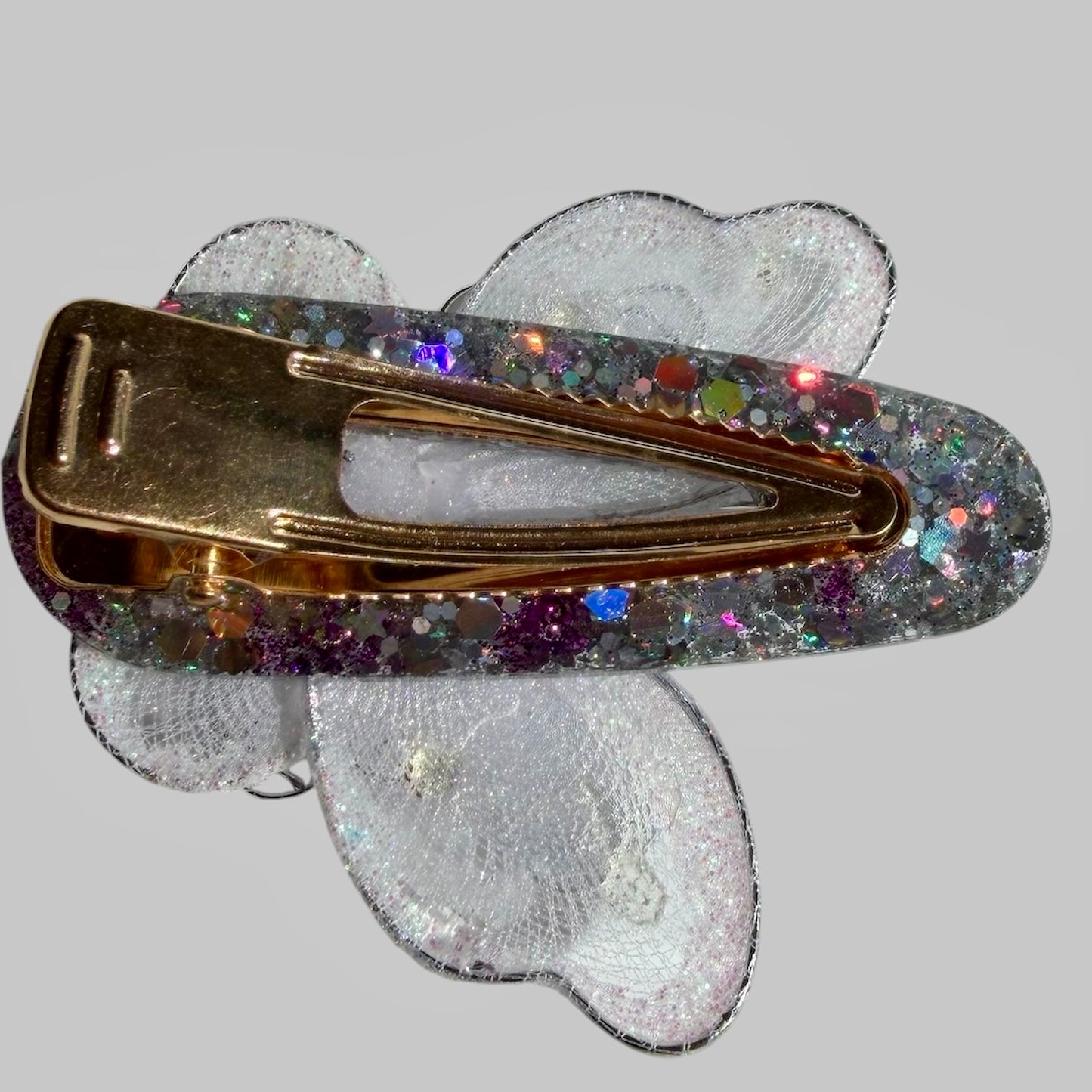 Silver Butterfly  Hair Clip