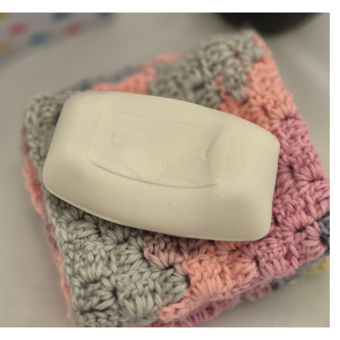 Super Soft Crocheted Face & Body Washers/Ideal for Baby/set of 2