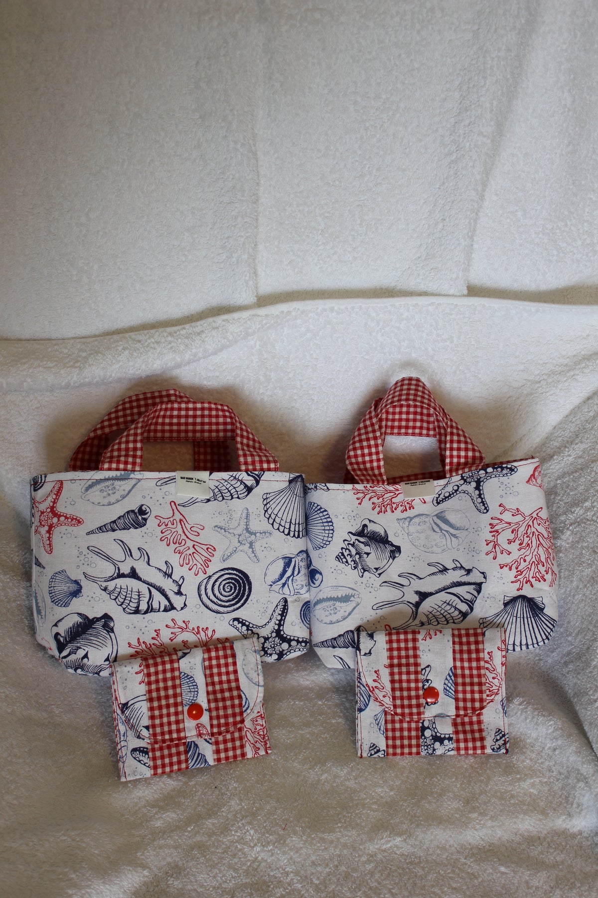 TINY TOTS TOTE BAGS -´SEA SHELLS´- KIDS TOTE BAGS