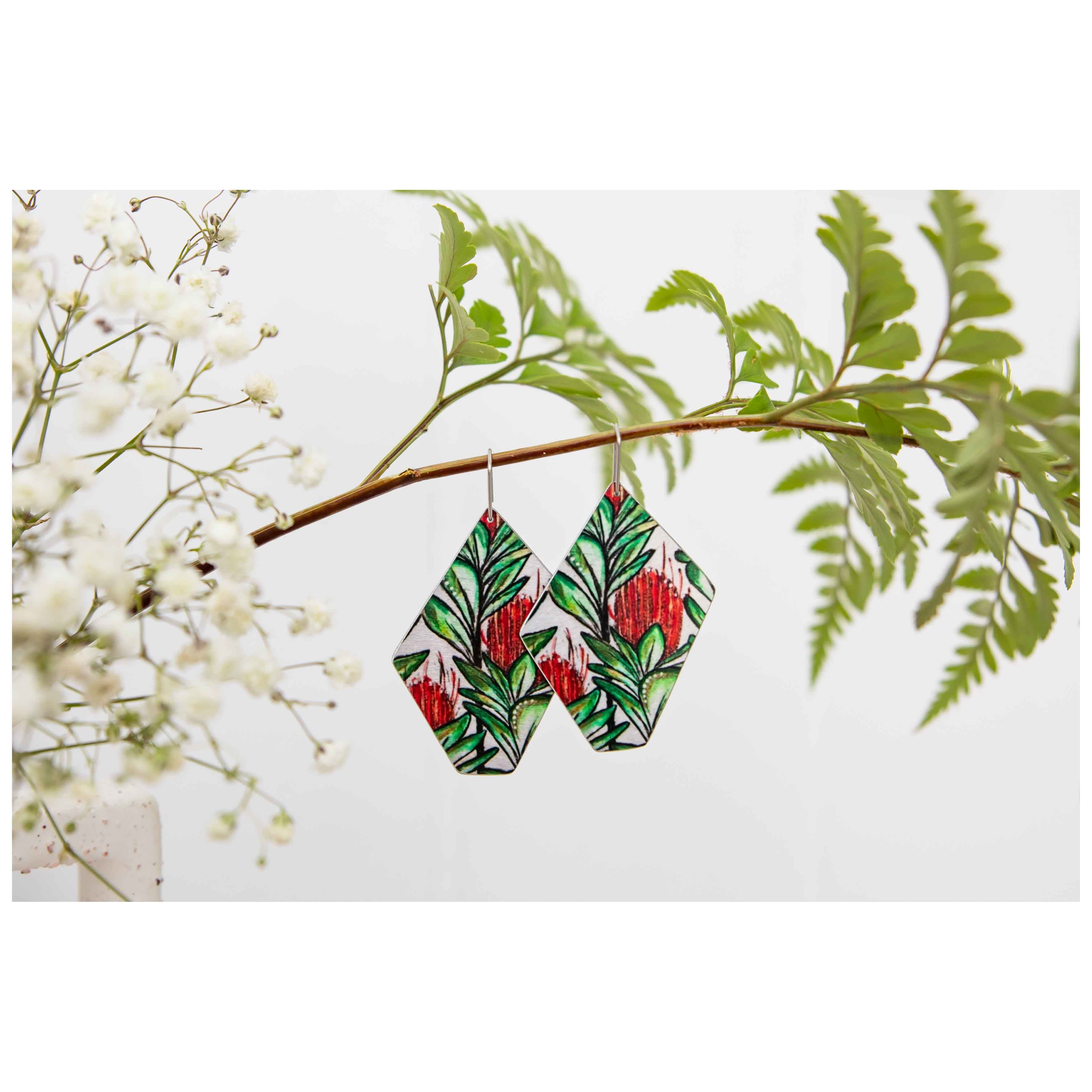 Banksia Abstract Shape Earrings