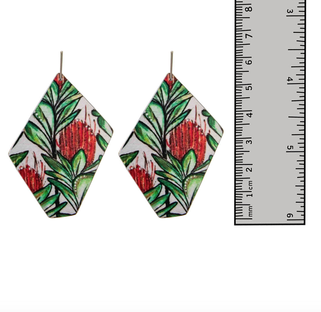 Banksia Abstract Shape Earrings