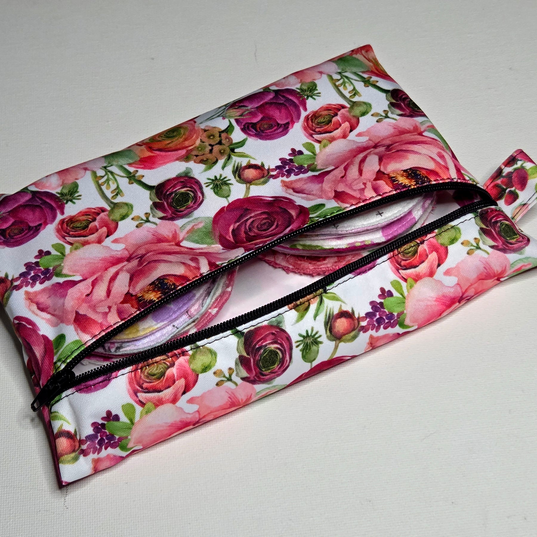 Make-up remover wipes and floral wet bag set
