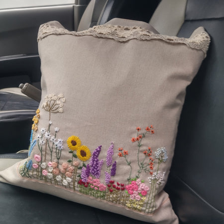 Hand Embroidered Tote Bag