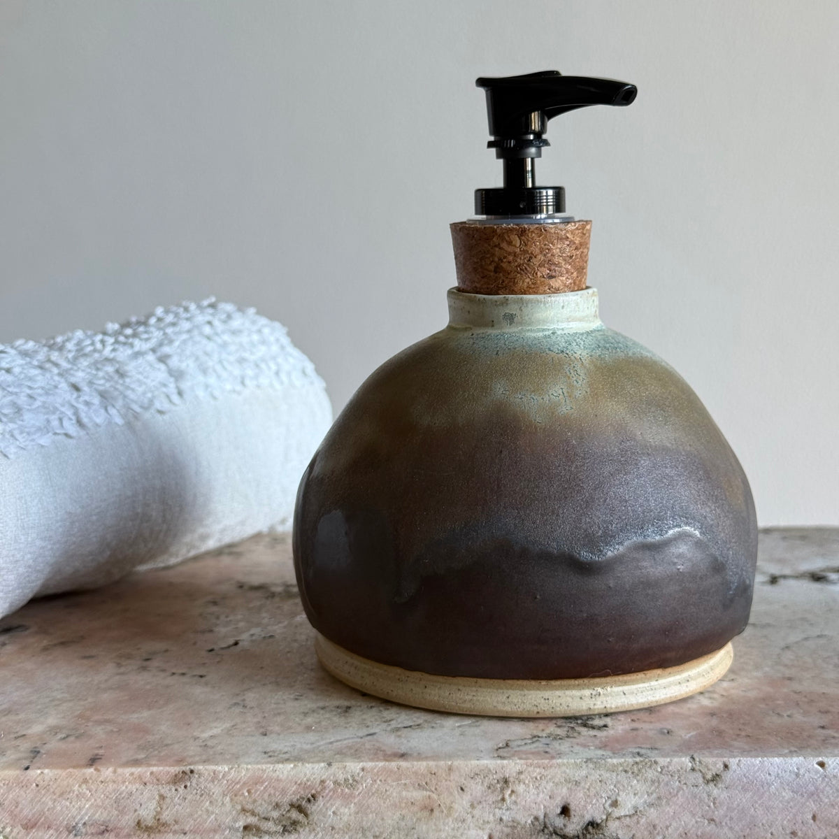 Handmade Ceramic Soap Dispenser – Wheel Thrown Pottery | 300 ml