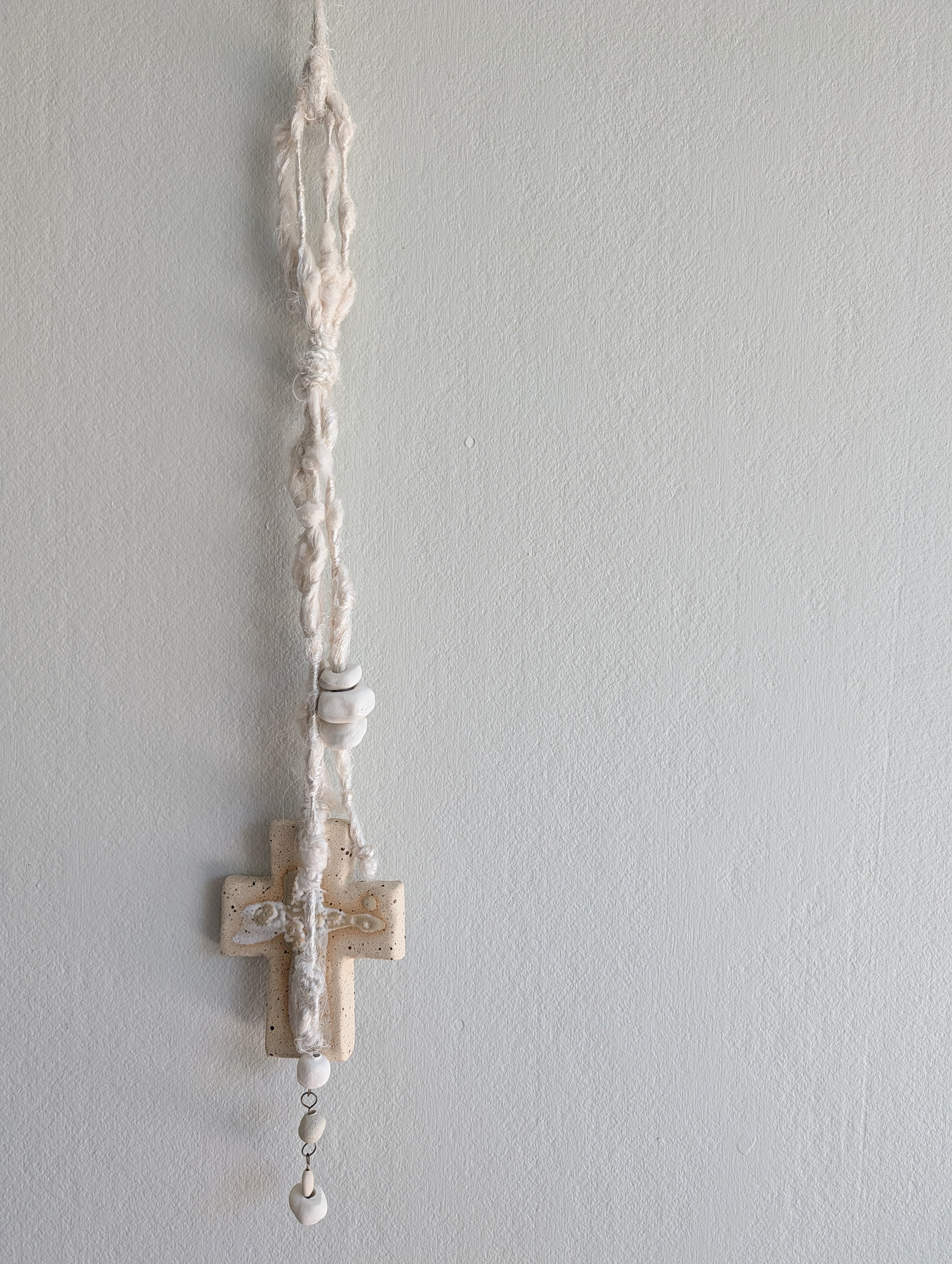 A time to pause | Handmade Ceramic Cross
