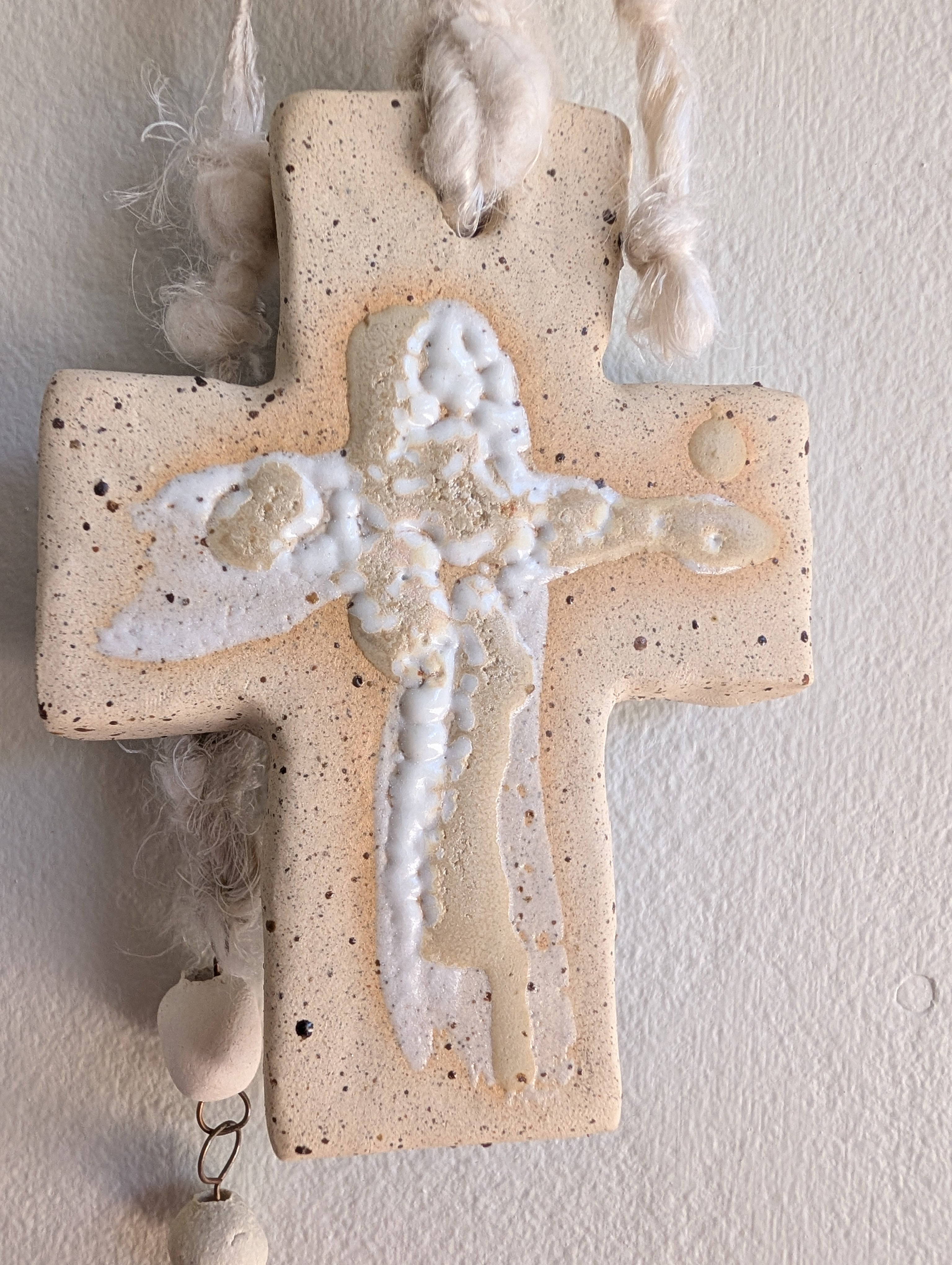 A time to pause | Handmade Ceramic Cross