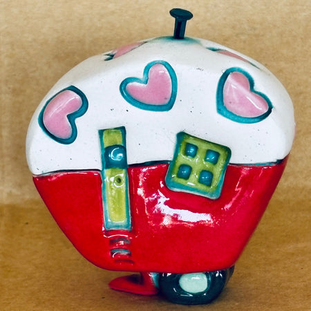 Small Retro Collectable Ceramic Caravan 14