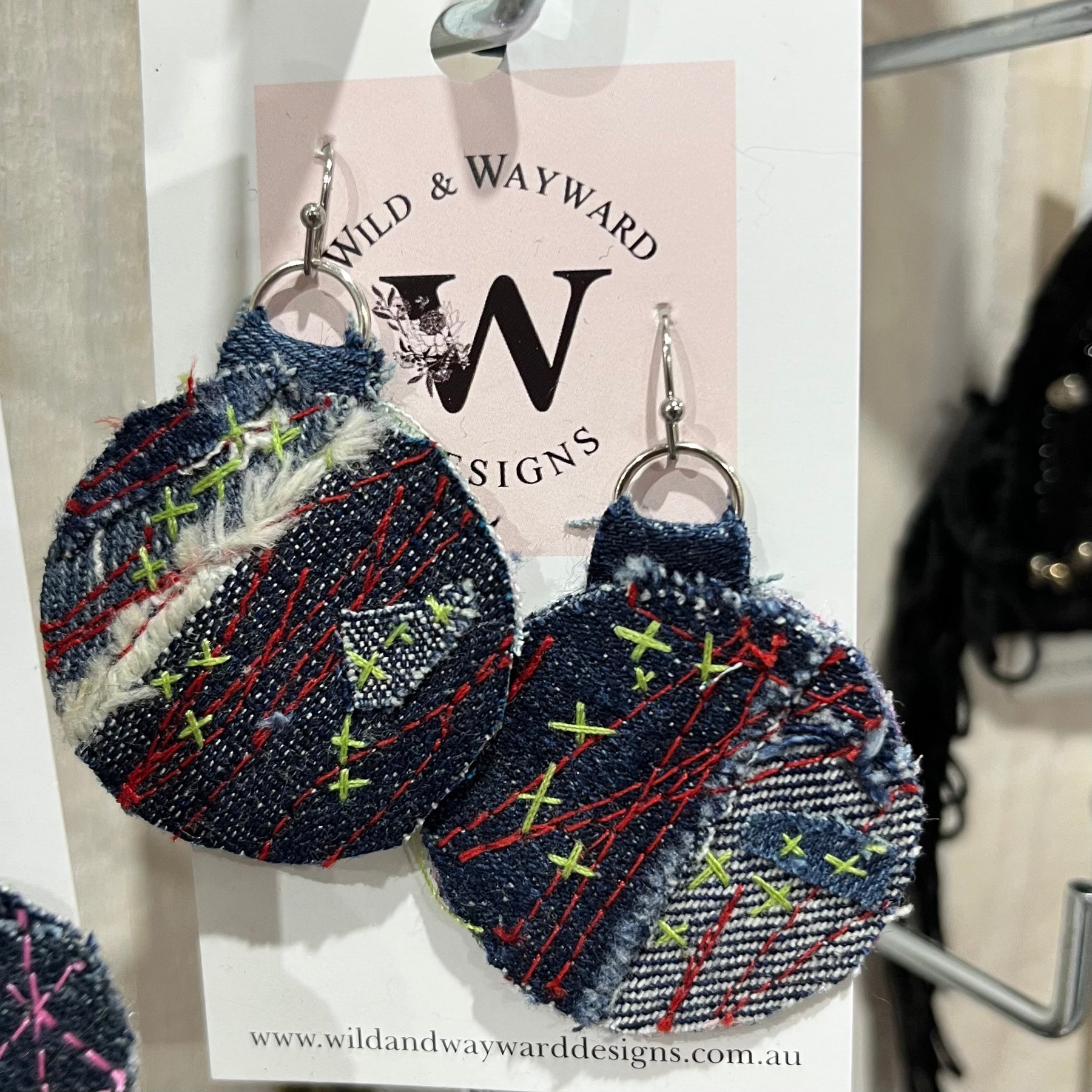 Textile Earrings
