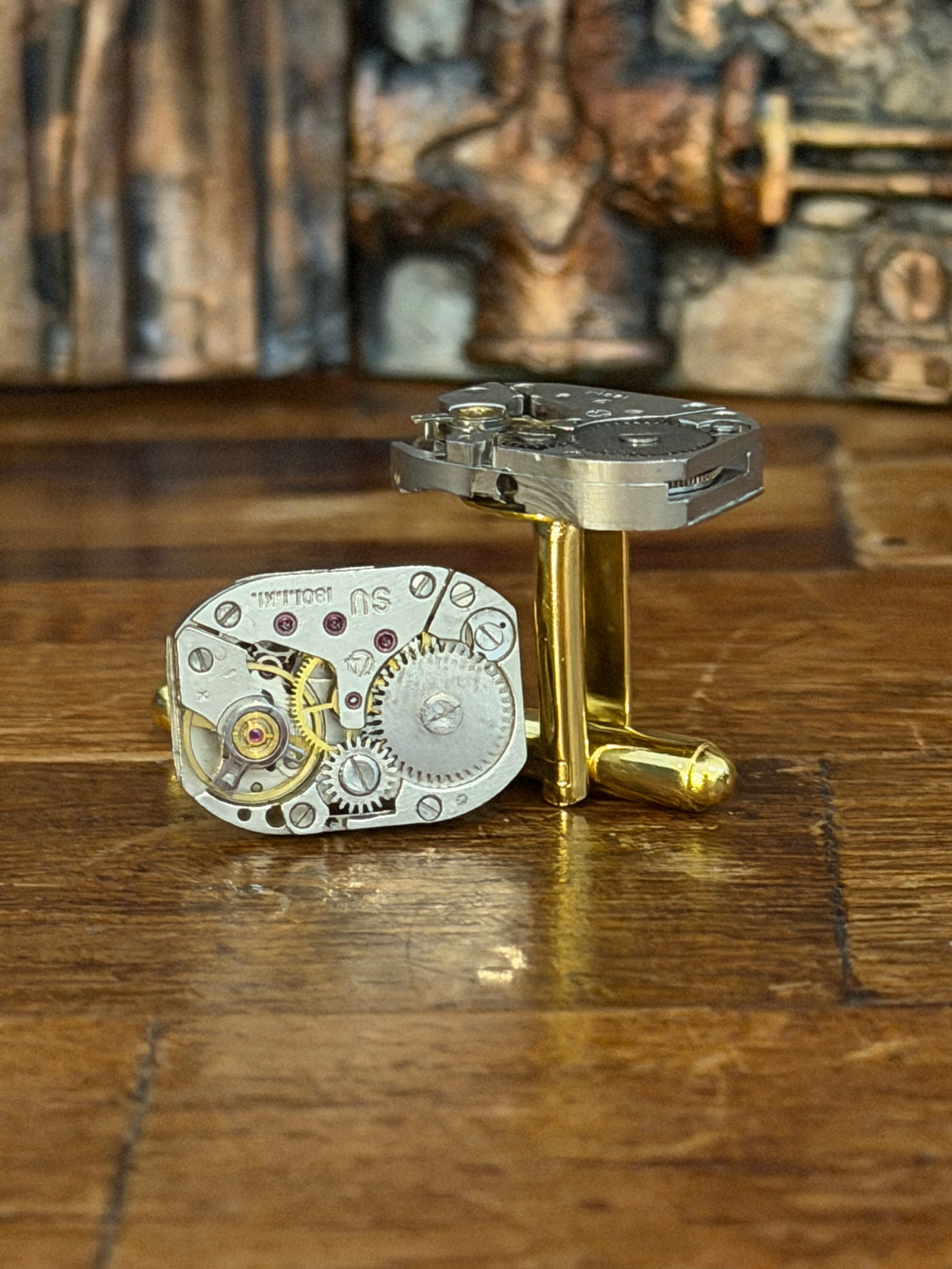 Steampunk Watch Movement Cufflinks