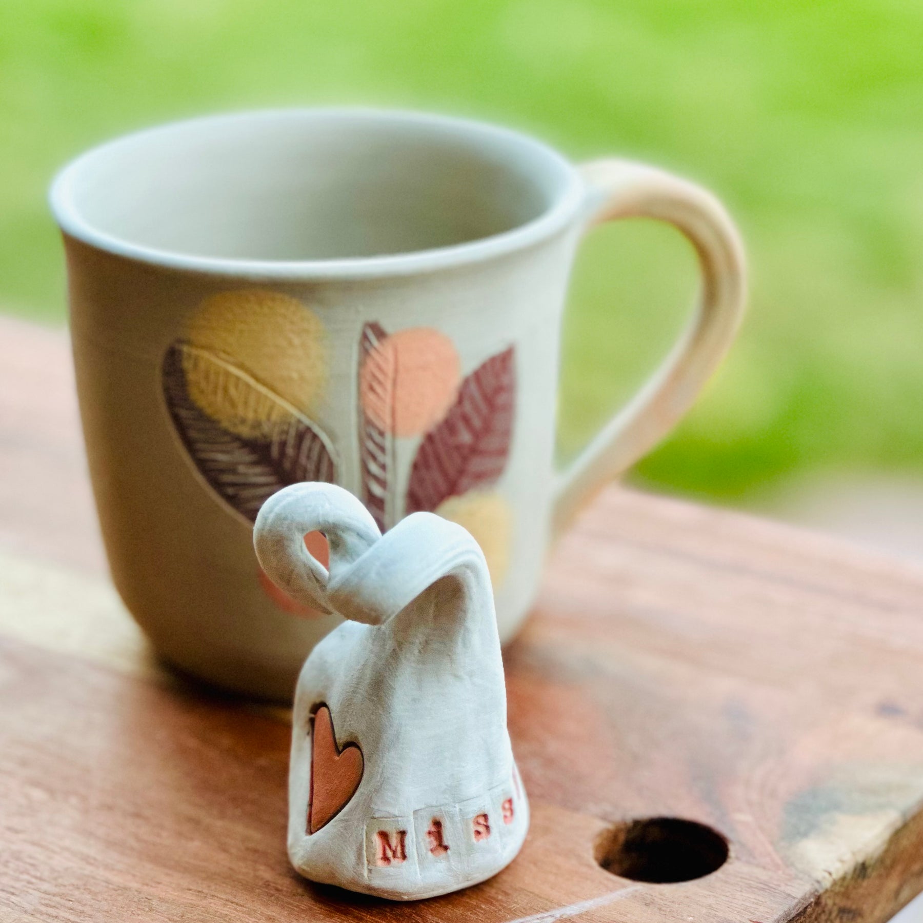 Personalised Ceramic Gonk | Handmade Clay Gnome | Custom Name Gift