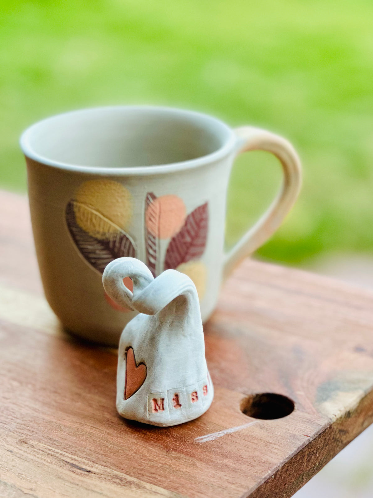 Personalised Ceramic Gonk | Handmade Clay Gnome | Custom Name Gift