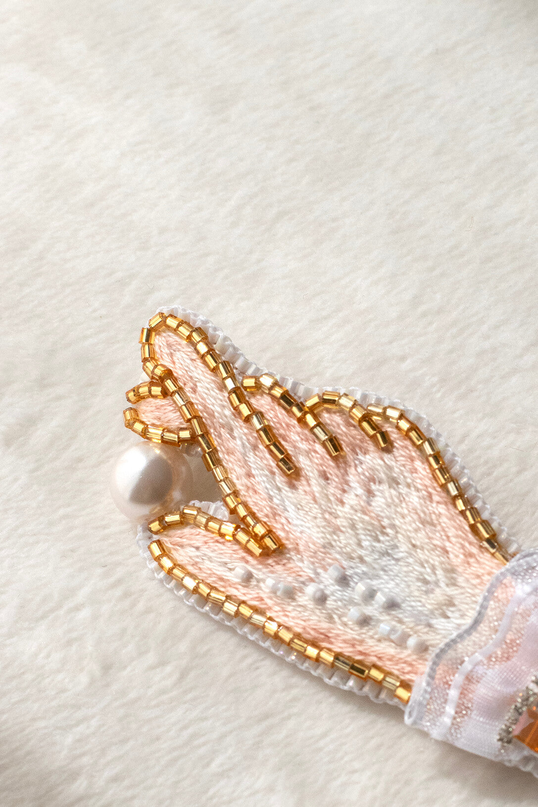 Pearl of Grace Hand Brooch