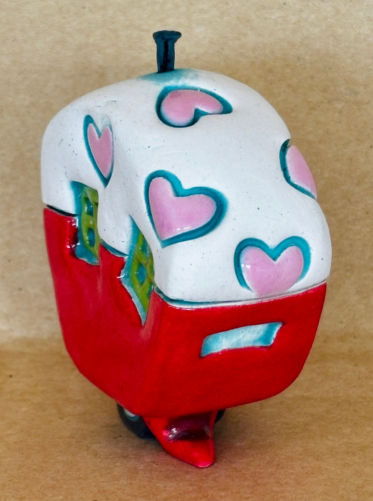 Small Retro Collectable Ceramic Caravan 14