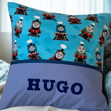 Childrens Cushion Cover, Handmade, Personalised