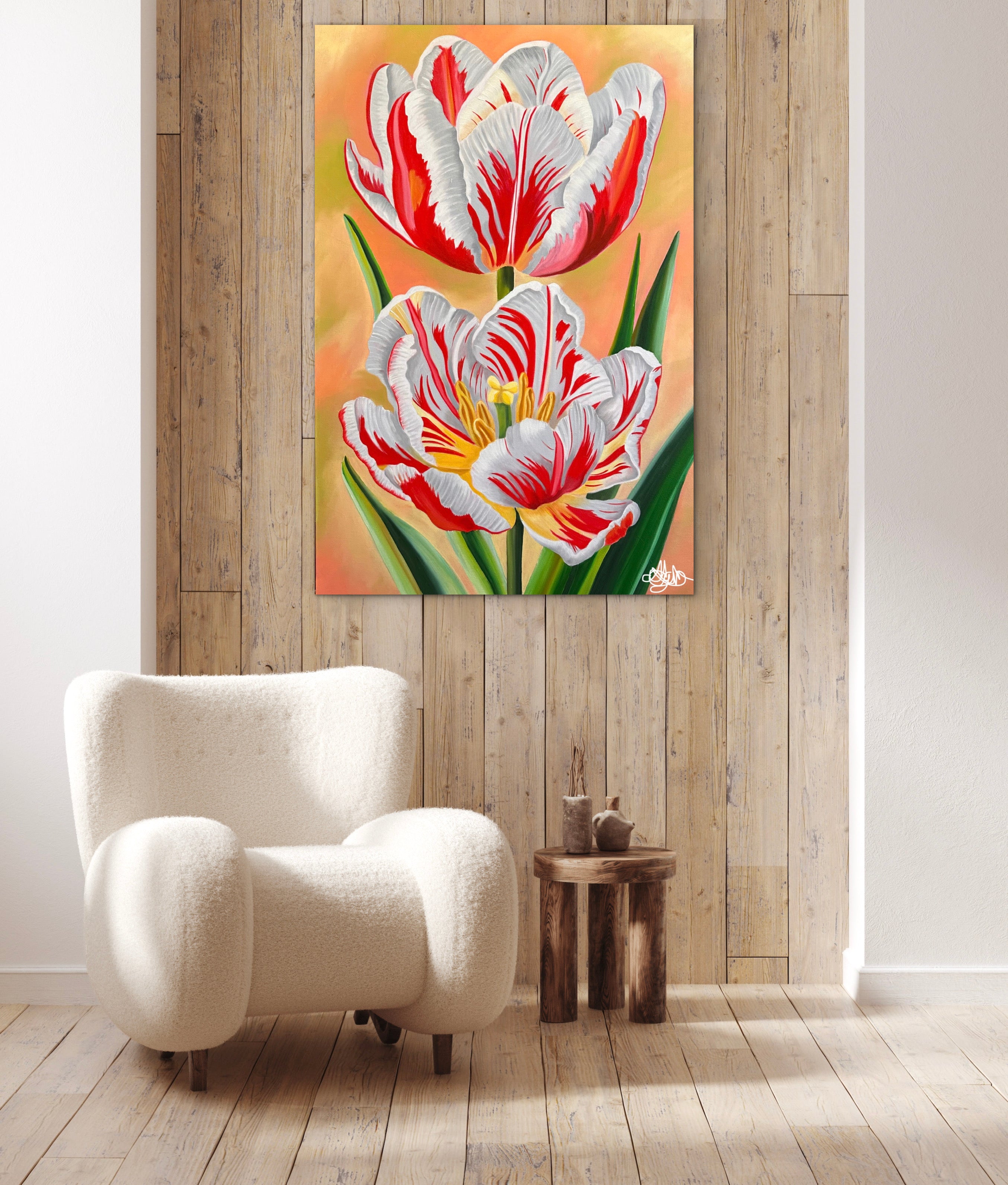 Striking Flame - Oil Painting - Hand Painted