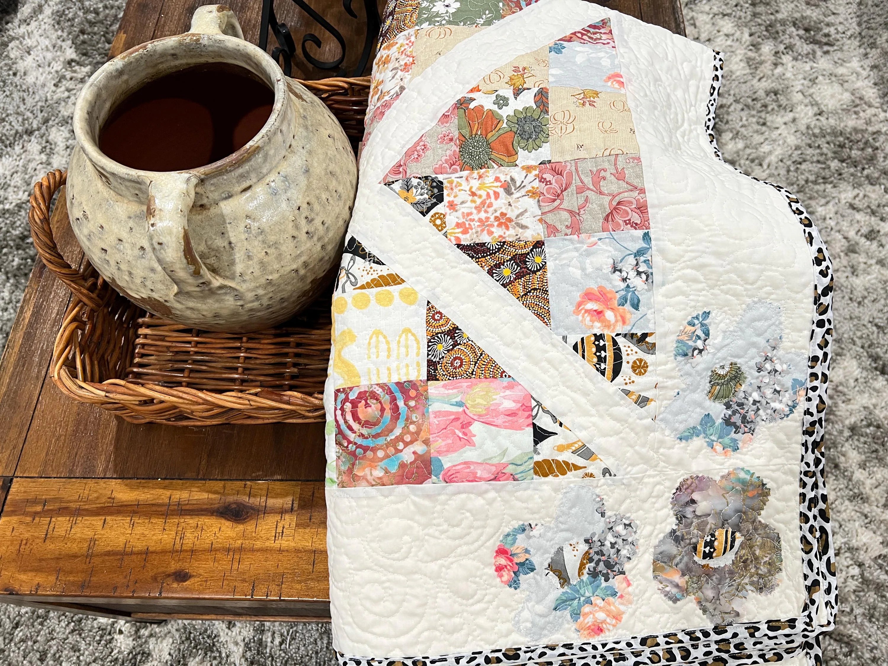 Split & Strip Quilt Pattern – Diamond On Point Layout, Scrap Friendly (PDF Download)