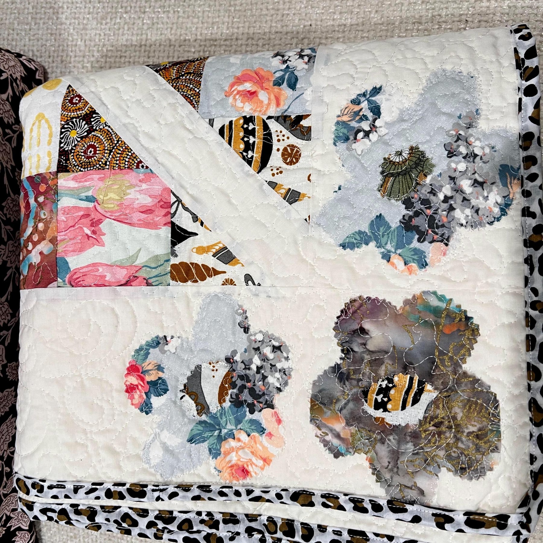 Split & Strip Quilt Pattern – Diamond On Point Layout, Scrap Friendly (PDF Download)