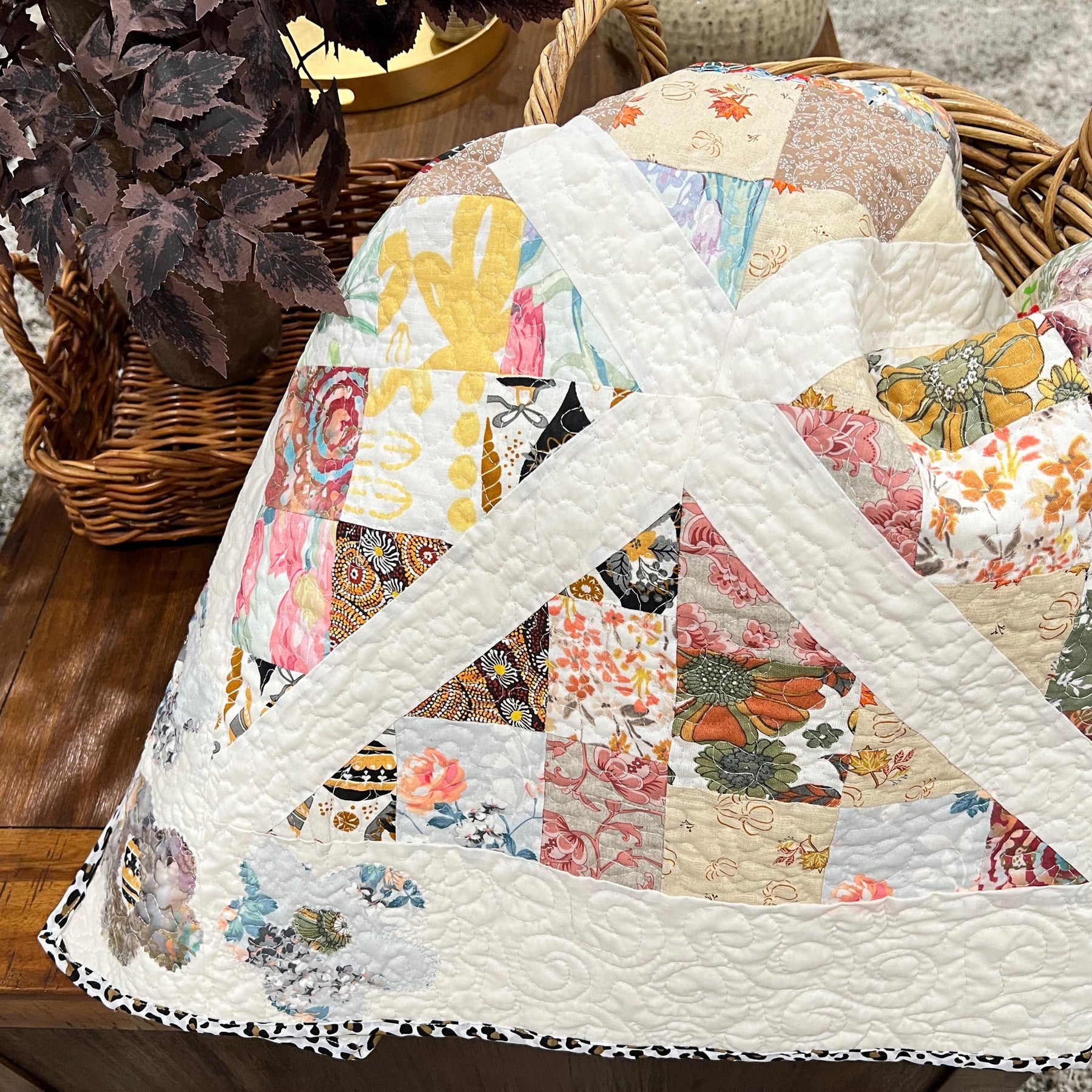 Split & Strip Quilt Pattern – Diamond On Point Layout, Scrap Friendly (PDF Download)