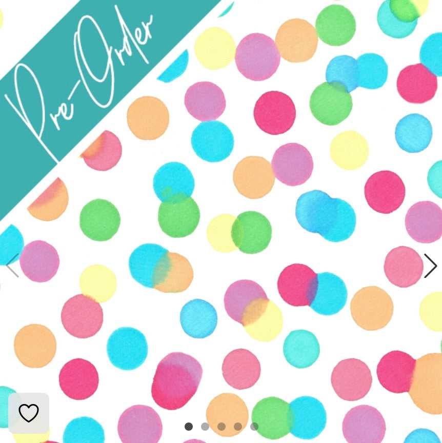 PRE-ORDER Water-resistant wet bags - Confetti Rainbow Paint Spots (Suzz In Colour)