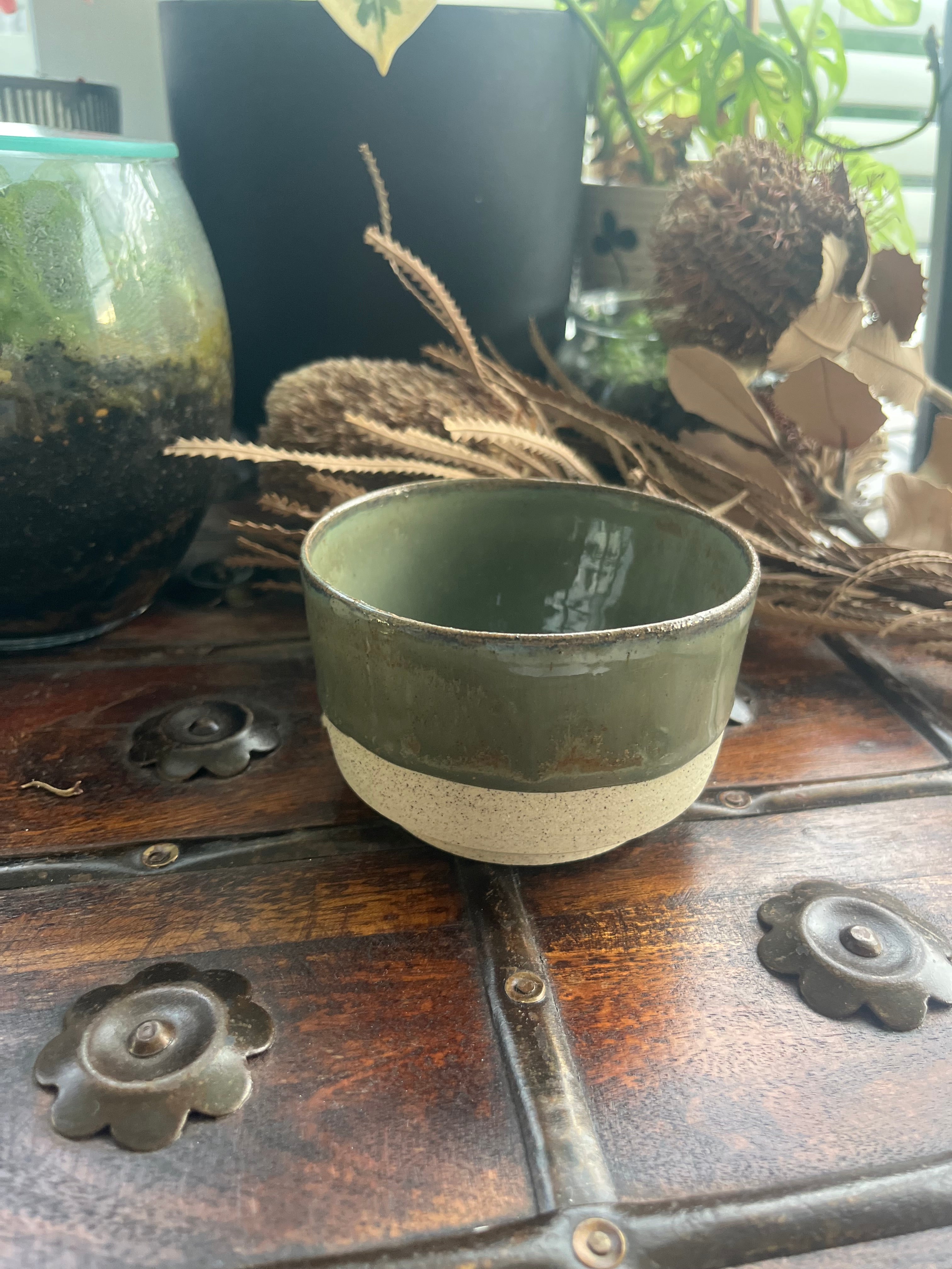 Versatile Forest Green Hug Mug / Bowl / Tea Light Holder