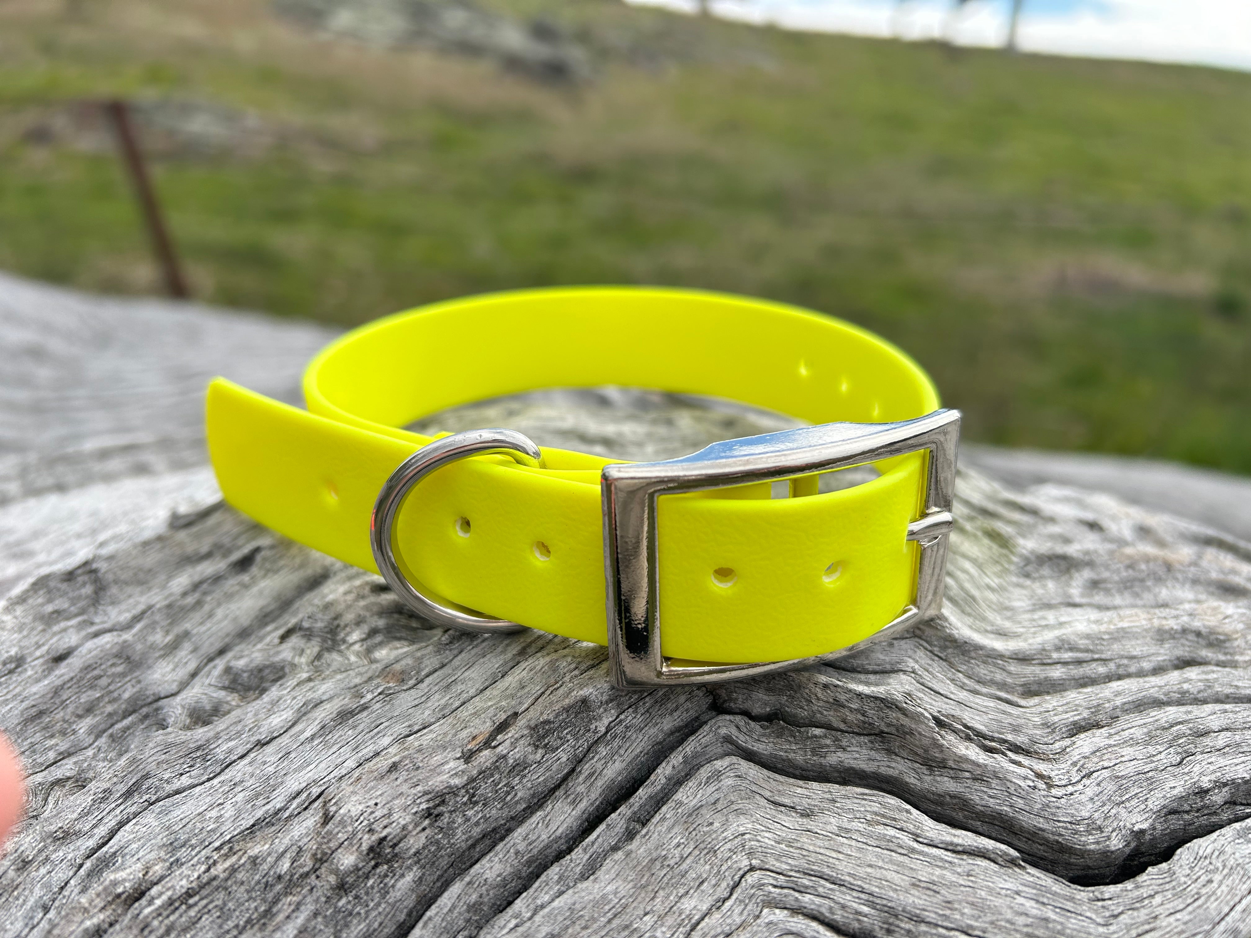 DOG PET COLLAR WATERPROOF BRIGHT STRONG