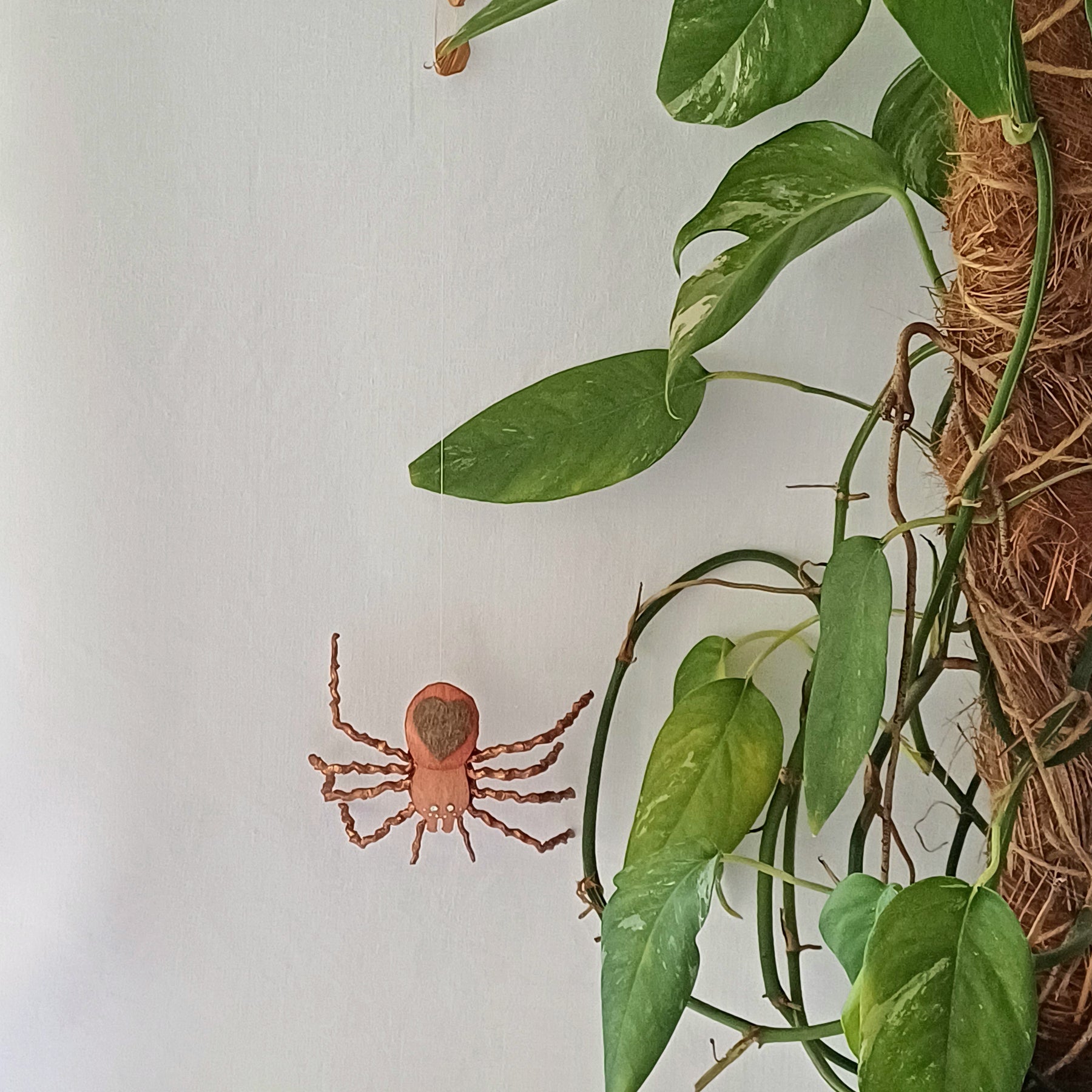 Wobble Webber handmade spider ornament, hanging decoration