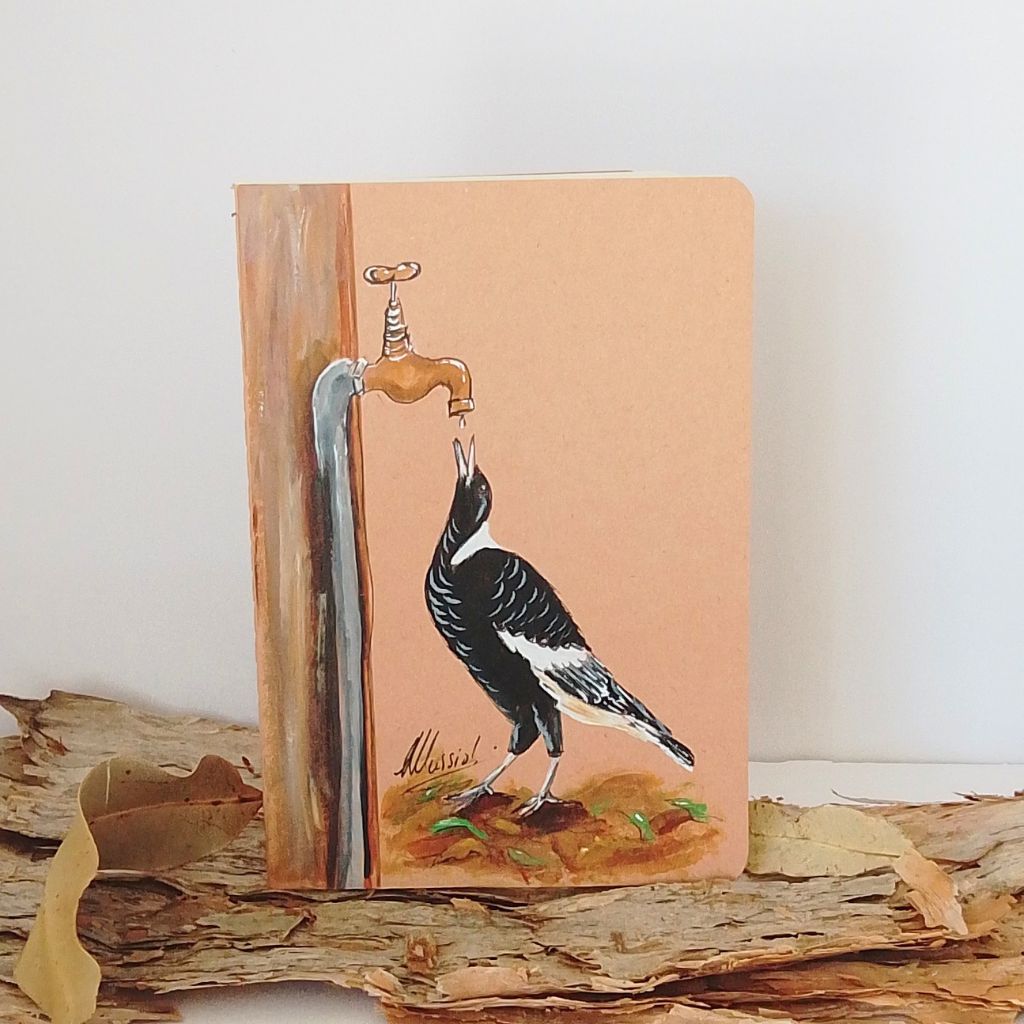 Notebooks Cotton Bound Lined A5 featuring birds and animals