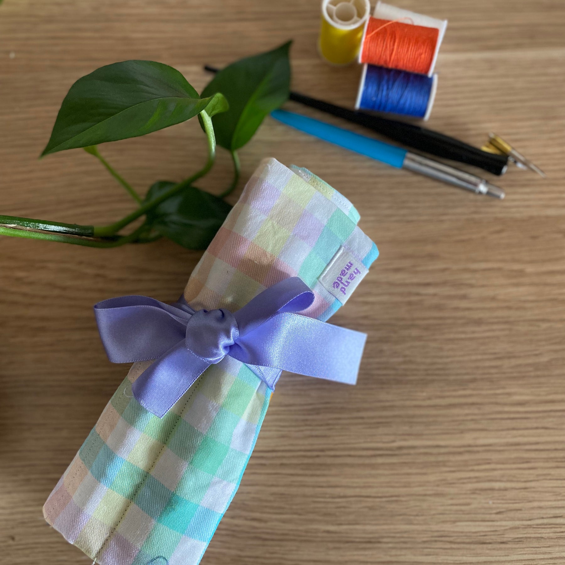 Rainbow Pencil Roll | Colourful Pencil Holder | Artist Organiser | Gift for Artists