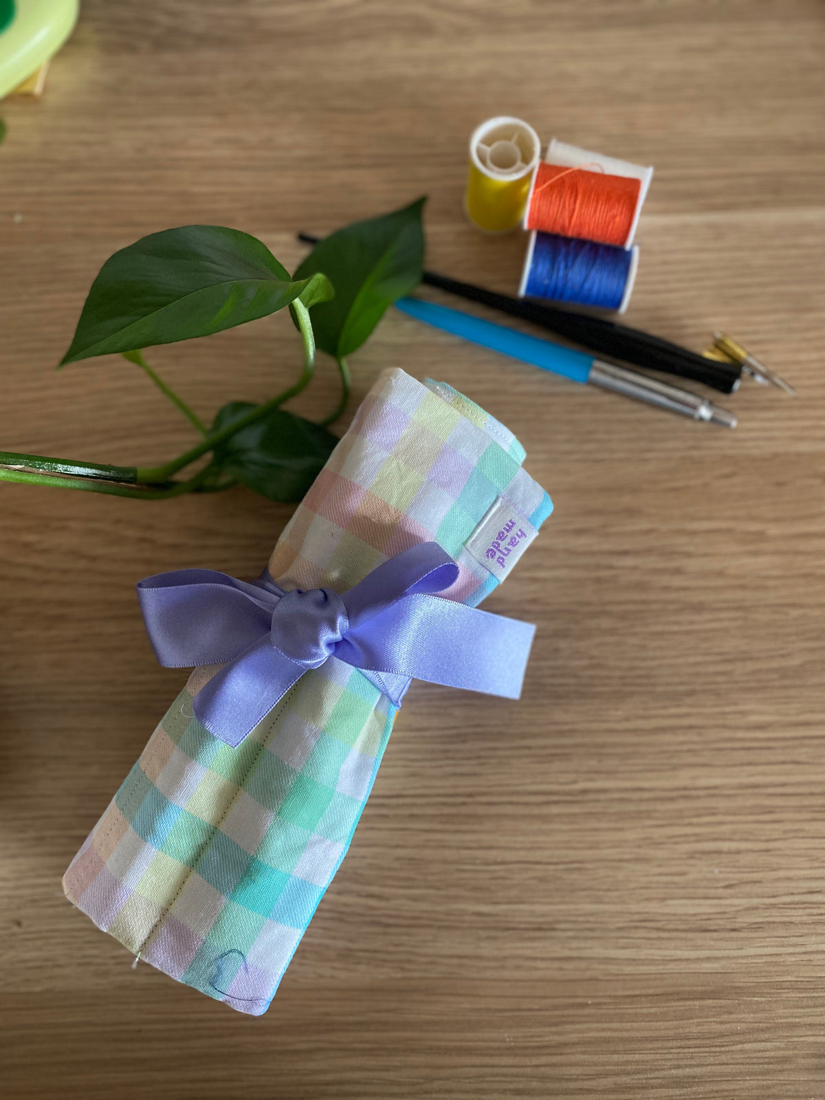 Rainbow Pencil Roll | Colourful Pencil Holder | Artist Organiser | Gift for Artists