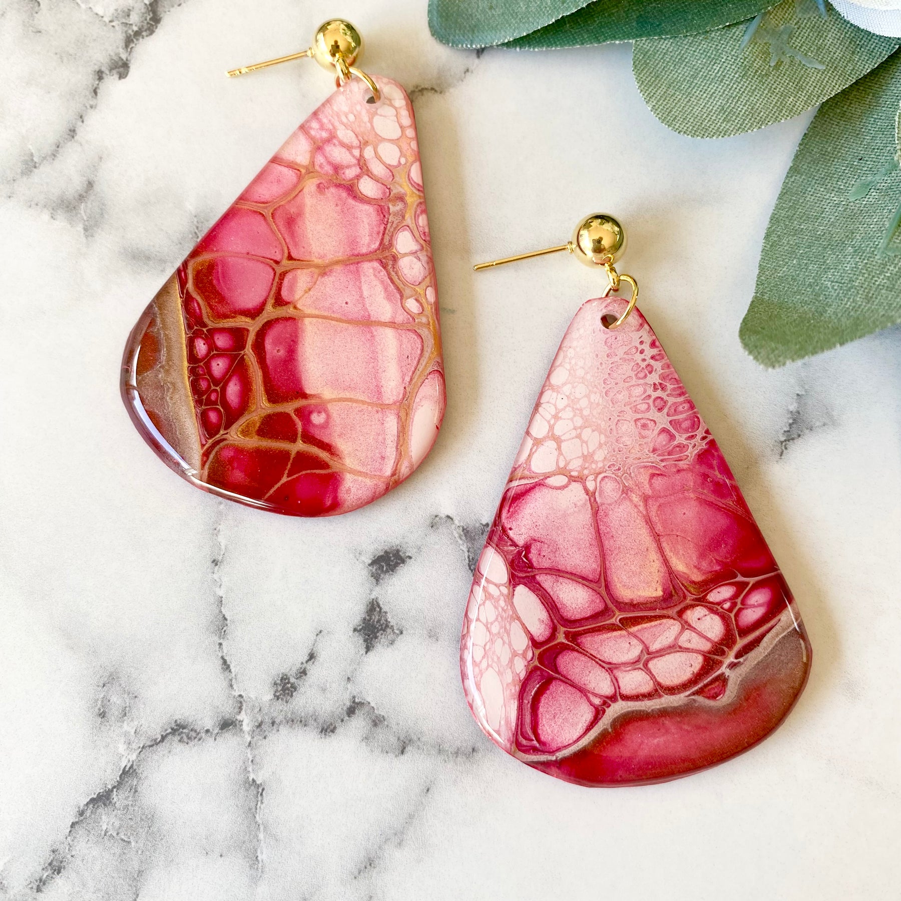 Unmatched Arty Stud Dangle Earrings