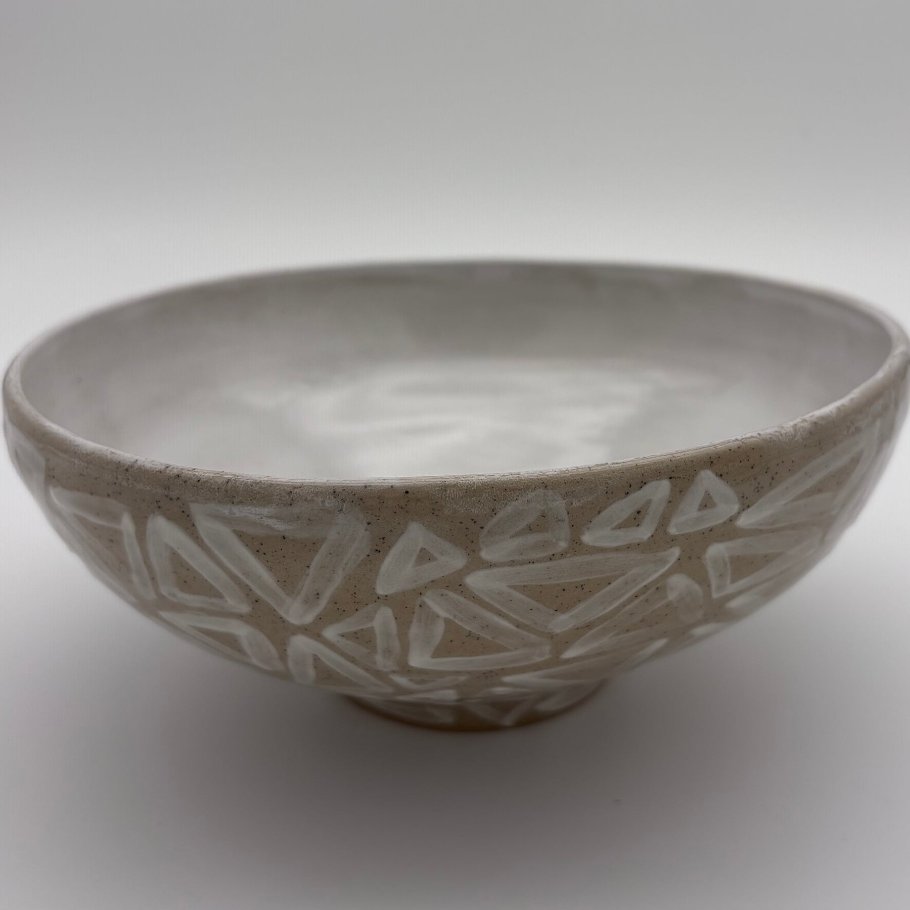 Unique Ceramic Serving Bowl - Hand Painted by Giulia