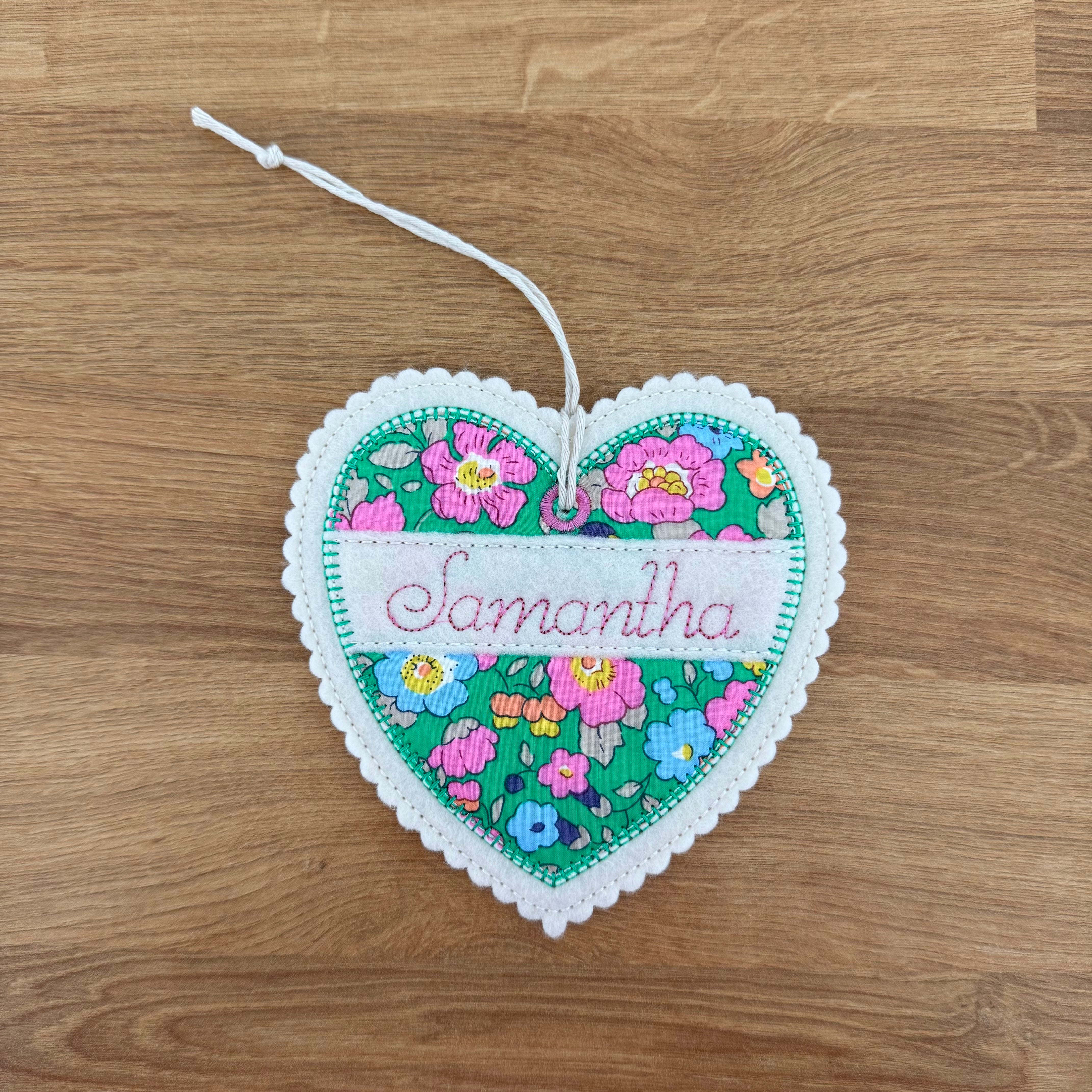 Liberty Of London Heart Ornament Hanging Decoration