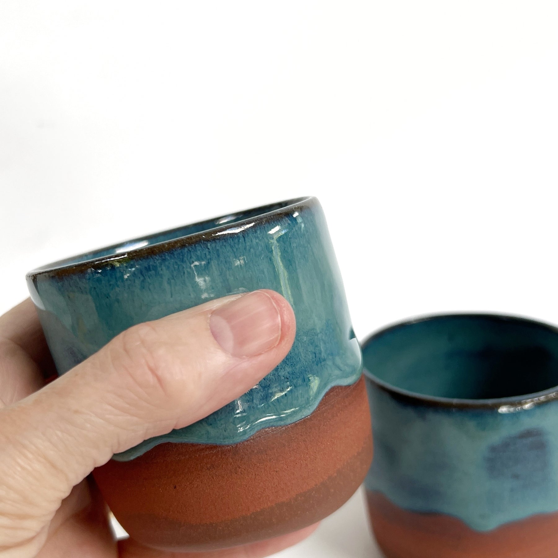 Ceramic Cup in 'Azure' Glaze