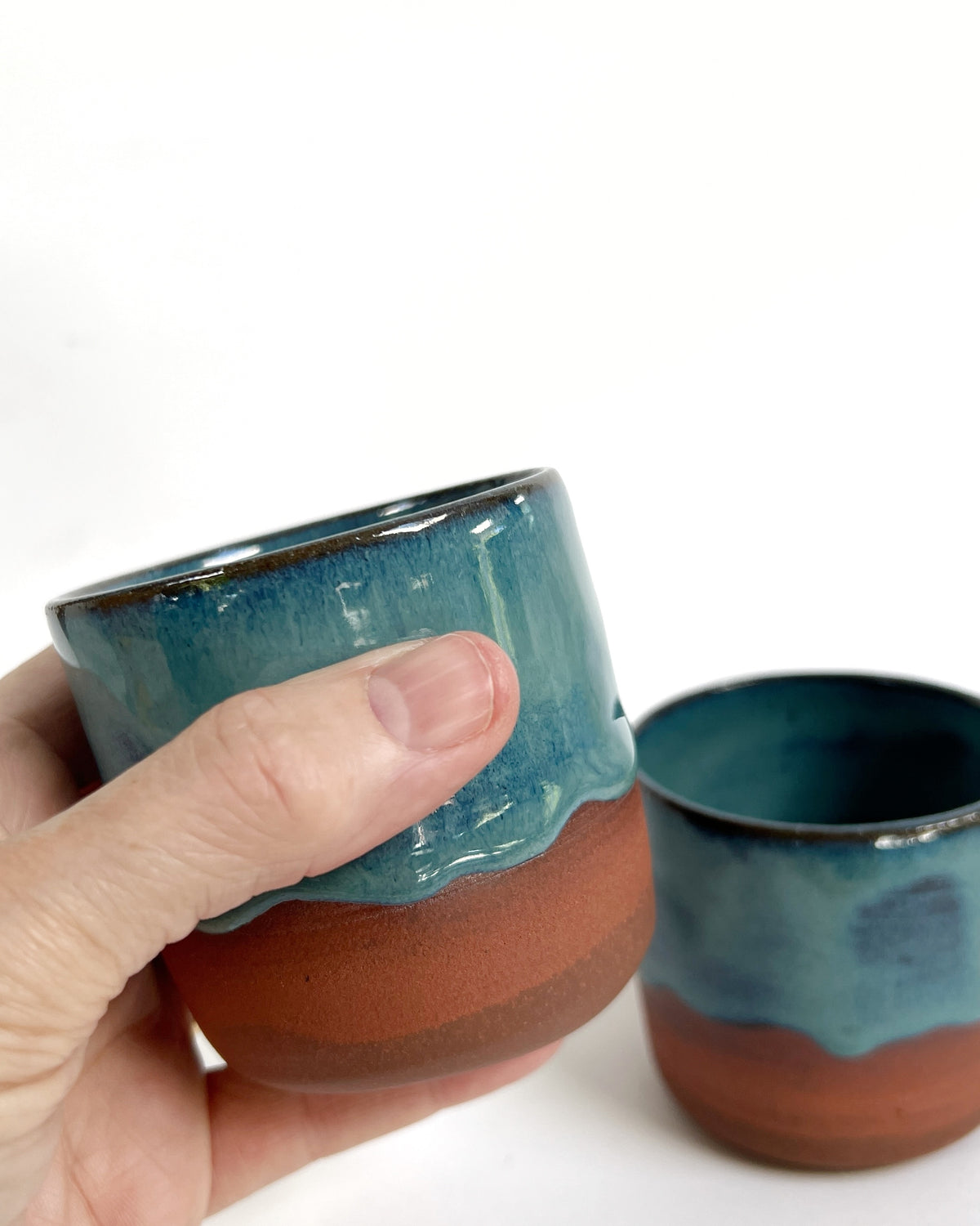 Ceramic Cup in 'Azure' Glaze