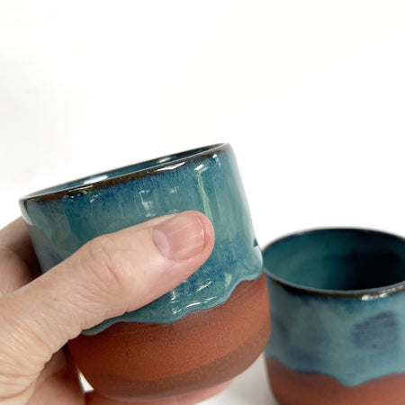 Ceramic Cup in 'Azure' Glaze