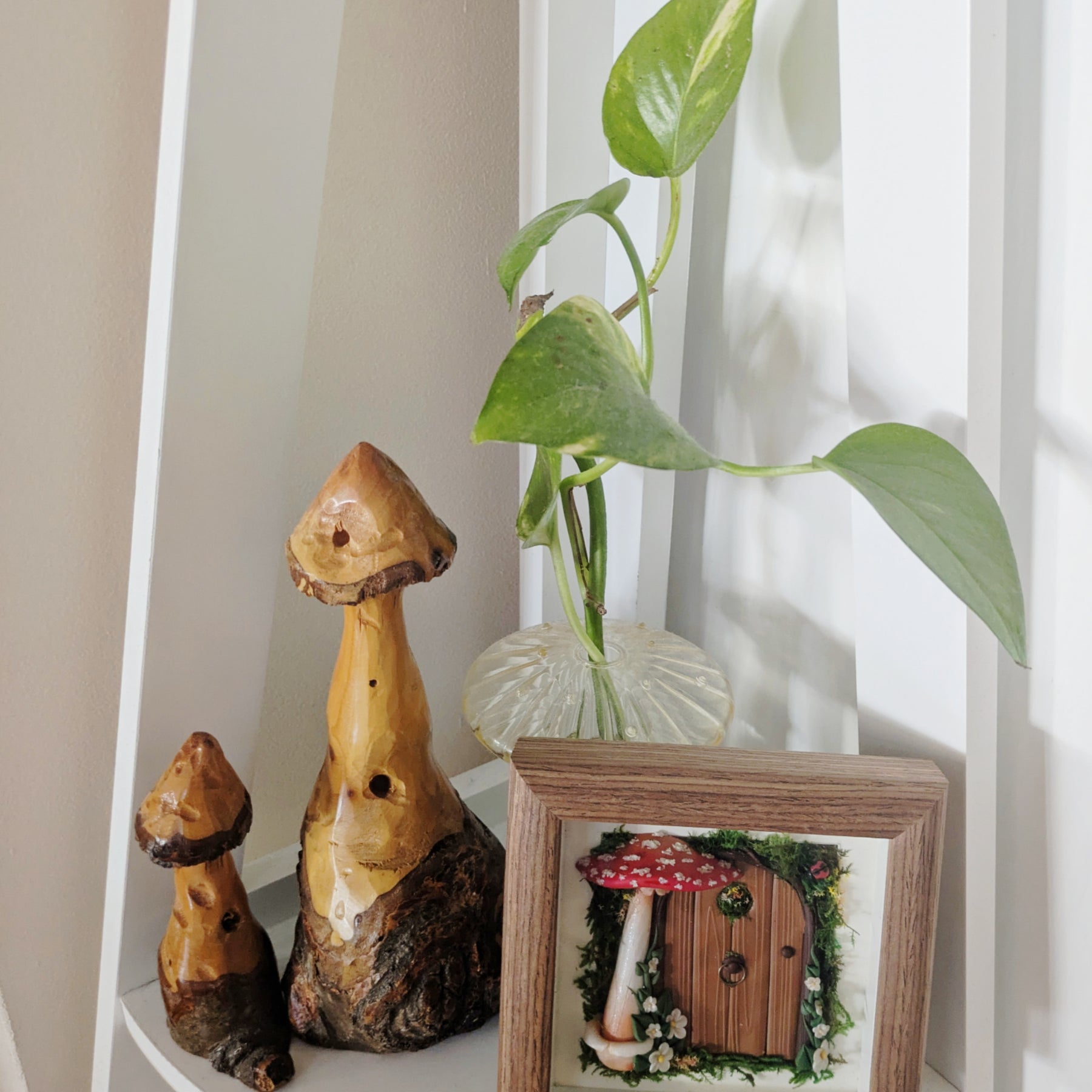Enchanted Fairy Door displayed in a Shadow Box