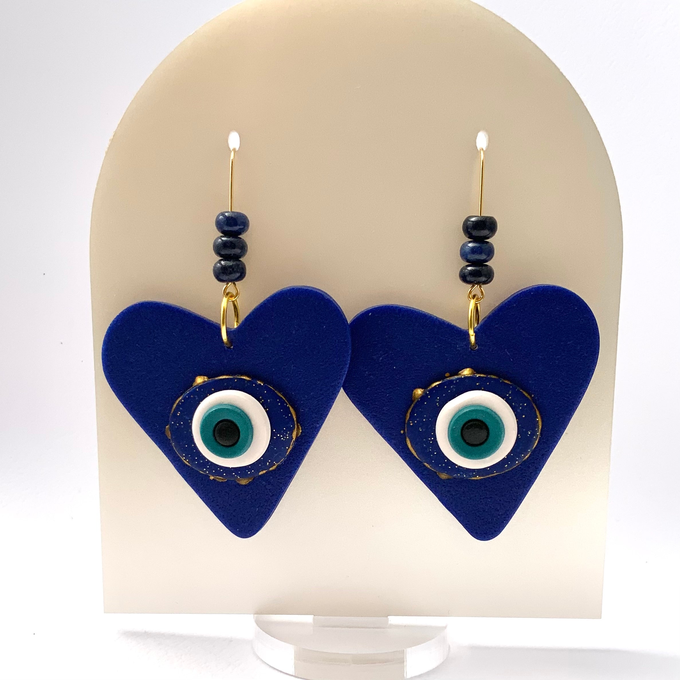 The Watchful Eye Talisman Earrings | Handmade Polymer Clay Earrings